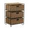 Household Essentials 3-Drawer Wicker Storage Unit